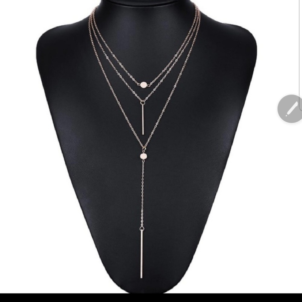 Golden Threads Gold Dainty Layer Choker Necklace - Picture 3 of 3